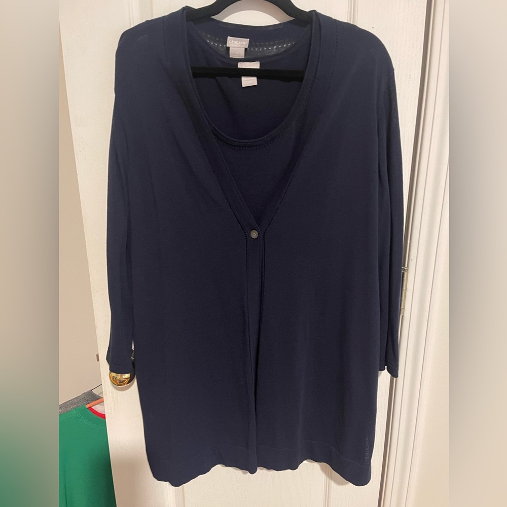Chico’s Sweater Set (cardigan and shell)